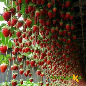 Клубника ампельная Анастасия купить по цене от 370р. в интернет-магазине «Посадика» с доставкой почтой в в Чернушкае и по всей России – [изображение №1].